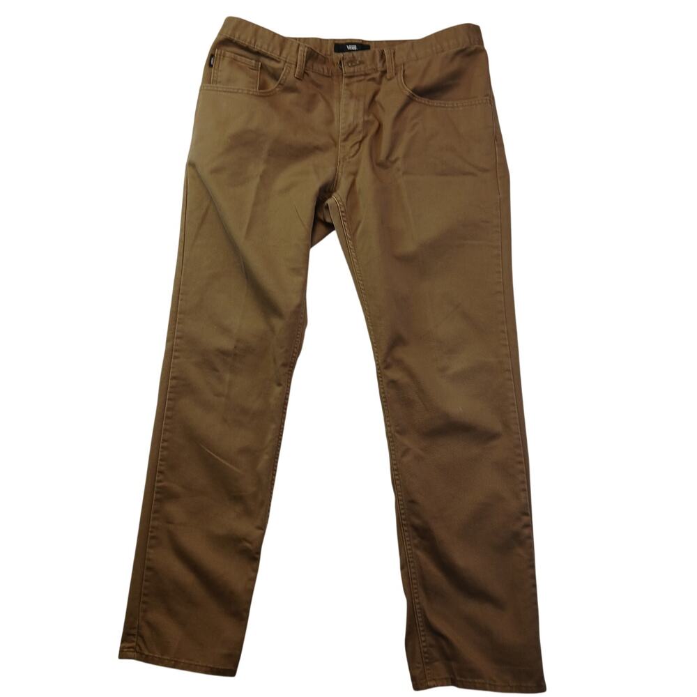 Vans Mens Size 36 Regular V56 Standard Brown Chino Skate Pants Casual